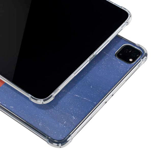 Haiti Flag Distressed iPad Pro 11in (2024) Clear Case